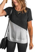 Crew Neck Colorblock Tee